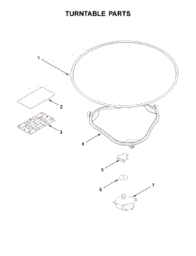 Turntable Parts parts for Whirlpool Microwave YWML55011HW0 from AppliancePartsPros.com