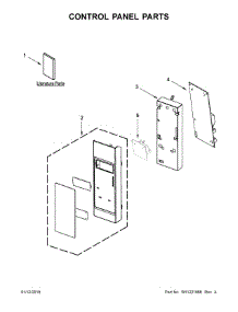 Control Panel Parts parts for Whirlpool Microwave WMH54521HS0 from AppliancePartsPros.com