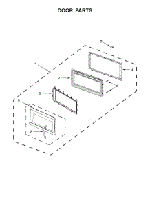 Door Parts parts for Whirlpool Microwave WMH53521HW1 from AppliancePartsPros.com