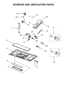Interior And Ventilation Parts parts for Whirlpool Microwave YWMH53520CE5 from AppliancePartsPros.com