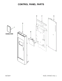 Control Panel Parts parts for Whirlpool Microwave WMH32519FZ1 from AppliancePartsPros.com