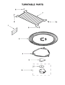 Turntable Parts parts for Whirlpool Microwave WMH32519HV1 from AppliancePartsPros.com