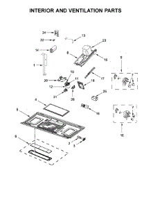 Interior And Ventilation Parts parts for Whirlpool Microwave WMH53520CS7 from AppliancePartsPros.com