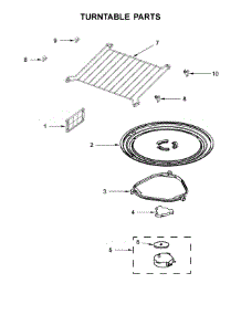 Turntable Parts parts for Whirlpool Microwave WMH53520CS7 from AppliancePartsPros.com