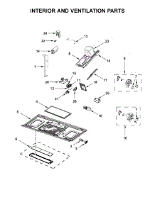 Interior And Ventilation Parts parts for Whirlpool Microwave WMH53520CW6 from AppliancePartsPros.com