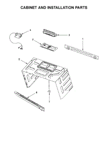 Cabinet And Installation Parts parts for Whirlpool Microwave WMH53520CW6 from AppliancePartsPros.com