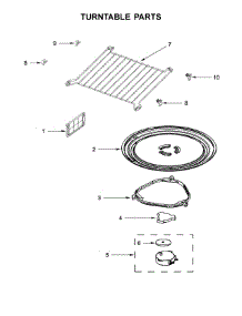 Turntable Parts parts for Whirlpool Microwave YWMH53520CB4 from AppliancePartsPros.com