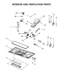 Interior And Ventilation Parts parts for Whirlpool Microwave YWMH53520CB3 from AppliancePartsPros.com