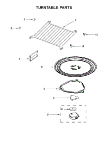 Turntable Parts parts for Whirlpool Microwave YWMH53520CB3 from AppliancePartsPros.com