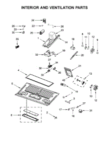 Interior And Ventilation Parts parts for Whirlpool Microwave WMH76719CZ2 from AppliancePartsPros.com