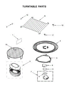Turntable Parts parts for Whirlpool Microwave YWMH76719CZ0 from AppliancePartsPros.com