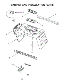 Cabinet And Installation Parts parts for Whirlpool Microwave YWMH76719CZ0 from AppliancePartsPros.com