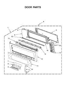Door Parts parts for Whirlpool Microwave YWMH76719CS2 from AppliancePartsPros.com