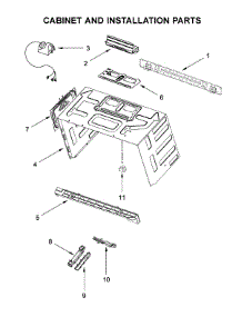 Cabinet And Installation Parts parts for Whirlpool Microwave YWMH76719CW2 from AppliancePartsPros.com
