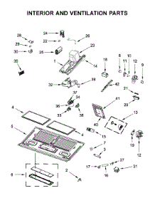 Interior And Ventilation Parts parts for Whirlpool Microwave YWMH76719CW2 from AppliancePartsPros.com