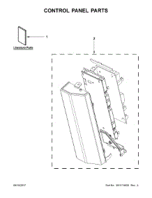 Control Panel Parts parts for Whirlpool Microwave WMH76719CH4 from AppliancePartsPros.com