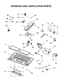 Interior And Ventilation Parts parts for Whirlpool Microwave YWMH76719CZ1 from AppliancePartsPros.com