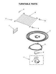Turntable Parts parts for Whirlpool Microwave WMH73521CS6 from AppliancePartsPros.com