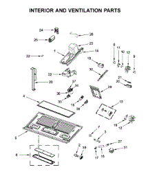 Interior And Ventilation Parts parts for Whirlpool Microwave WMH73521CS6 from AppliancePartsPros.com