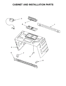 Cabinet And Installation Parts parts for Whirlpool Microwave WMH73521CS7 from AppliancePartsPros.com