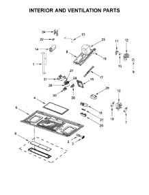 Interior And Ventilation Parts parts for Whirlpool Microwave WMH53520CE5 from AppliancePartsPros.com