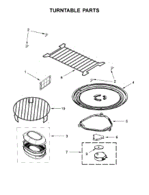 Turntable Parts parts for Whirlpool Microwave WMH76718AB1 from AppliancePartsPros.com