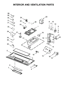 Interior And Ventilation Parts parts for Whirlpool Microwave WMH76718AW1 from AppliancePartsPros.com