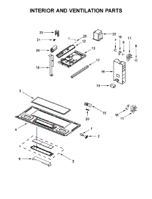 Interior And Ventilation Parts parts for Whirlpool Microwave WMH32519CS2 from AppliancePartsPros.com