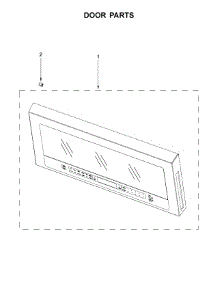 Door Parts parts for Whirlpool Microwave WMH75021HV0 from AppliancePartsPros.com