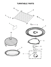 Turntable Parts parts for Whirlpool Microwave YWMH78019HZ0 from AppliancePartsPros.com