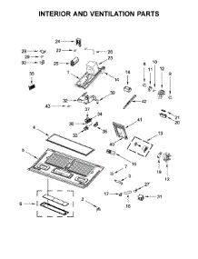 Interior And Ventilation Parts parts for Whirlpool Microwave YWMH78019HZ0 from AppliancePartsPros.com