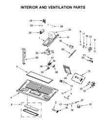 Interior And Ventilation Parts parts for Whirlpool Microwave WMH75021HZ0 from AppliancePartsPros.com