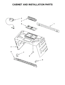 Cabinet And Installation Parts parts for Whirlpool Microwave WMH75021HZ0 from AppliancePartsPros.com