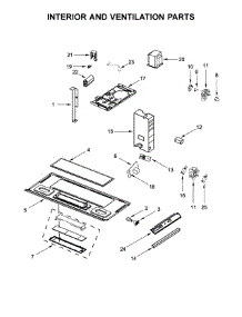 Interior And Ventilation Parts parts for Whirlpool Microwave WMH32519FZ0 from AppliancePartsPros.com