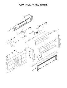 Control Panel Parts parts for Whirlpool Range WFG975H0HZ0 from AppliancePartsPros.com