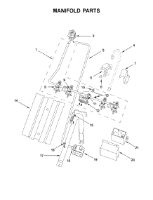 Manifold Parts parts for Whirlpool Range WFG500M4HS0 from AppliancePartsPros.com