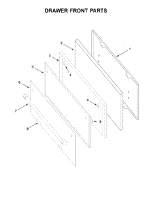 Drawer Front Parts parts for Whirlpool Range WFG500M4HS0 from AppliancePartsPros.com