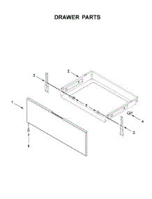 Drawer Parts parts for Whirlpool Range WEG515S0FS2 from AppliancePartsPros.com