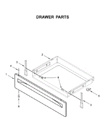 Drawer Parts parts for Whirlpool Range WEE510S0FB2 from AppliancePartsPros.com