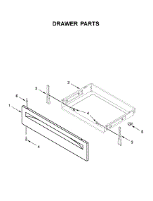 Drawer Parts parts for Whirlpool Range WFG525S0HW1 from AppliancePartsPros.com