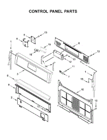Control Panel Parts parts for Whirlpool Range WFG525S0HZ1 from AppliancePartsPros.com