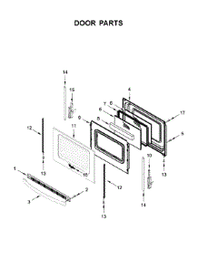 Door Parts parts for Whirlpool Range WFG525S0HZ1 from AppliancePartsPros.com