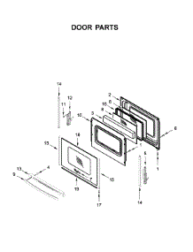 Door Parts parts for Whirlpool Range WEE510S0FW2 from AppliancePartsPros.com