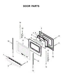 Door Parts parts for Whirlpool Range WFG525S0HS1 from AppliancePartsPros.com