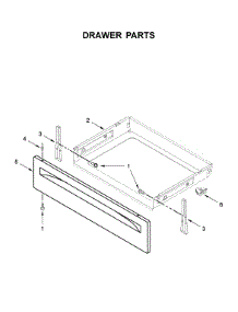 Drawer Parts parts for Whirlpool Range WEC310S0FB3 from AppliancePartsPros.com