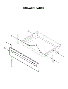 Drawer Parts parts for Whirlpool Range WFE510S0HW1 from AppliancePartsPros.com