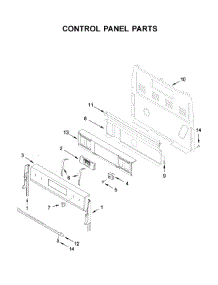 Control Panel Parts parts for Whirlpool Range WFE550S0HV1 from AppliancePartsPros.com
