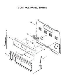 Control Panel Parts parts for Whirlpool Range WFE510S0HB1 from AppliancePartsPros.com