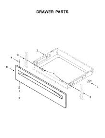 Drawer Parts parts for Whirlpool Range WFE550S0HW1 from AppliancePartsPros.com