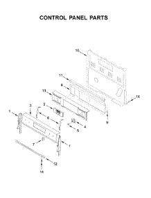 Control Panel Parts parts for Whirlpool Range WFE550S0HB1 from AppliancePartsPros.com